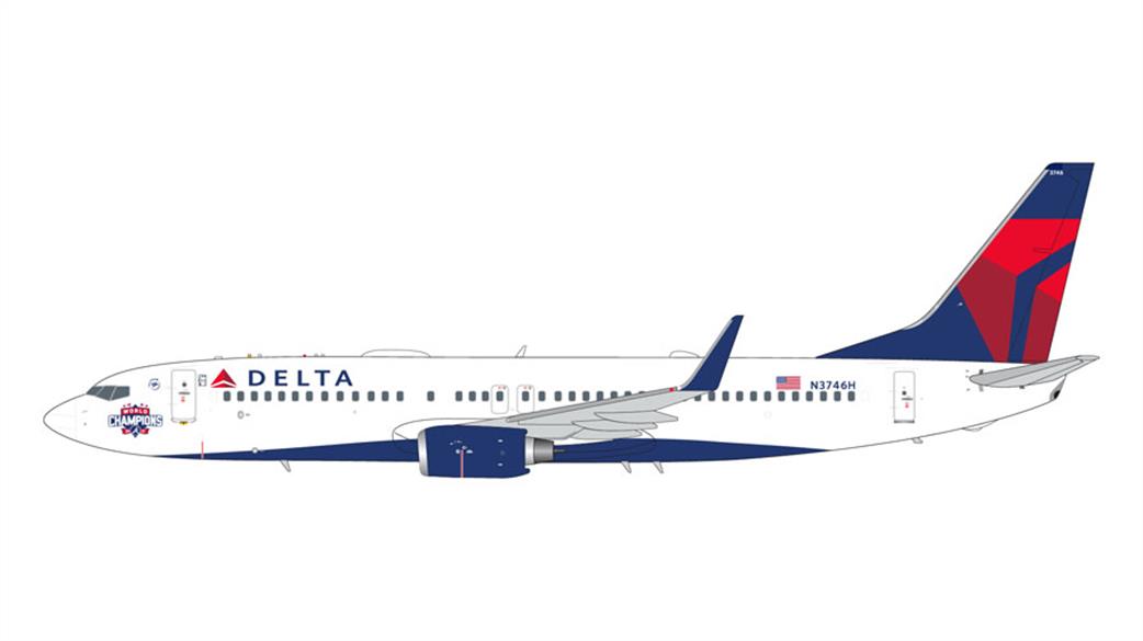 Gemini Jets G2DAL1114 Delta Airlines Boeing B737-900 N3746H Diecast Aircraft Model 1/200