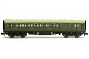 Dapol N Gauge 2P-012-054 Southern Railway Maunsell Design Brake Third Class Corridor Coach 4048 SR Lined Green Livery