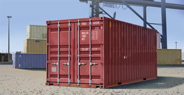 Trumpeter 1/35 20ft Shipping Container 01029Glue and paints are required