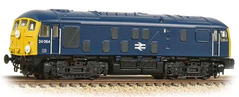 One of the first designs of diesel locomotive to enter service the Derby type 2, later class 24 took over from steam power on many classic branch lines.This model is painted in the BR blue livery of the 1970s with TOPS number 24035. Following the closure of many minor routes the 24s were withdrawn during the 1970s and many remember these pioneers of diesel traction during their last years.