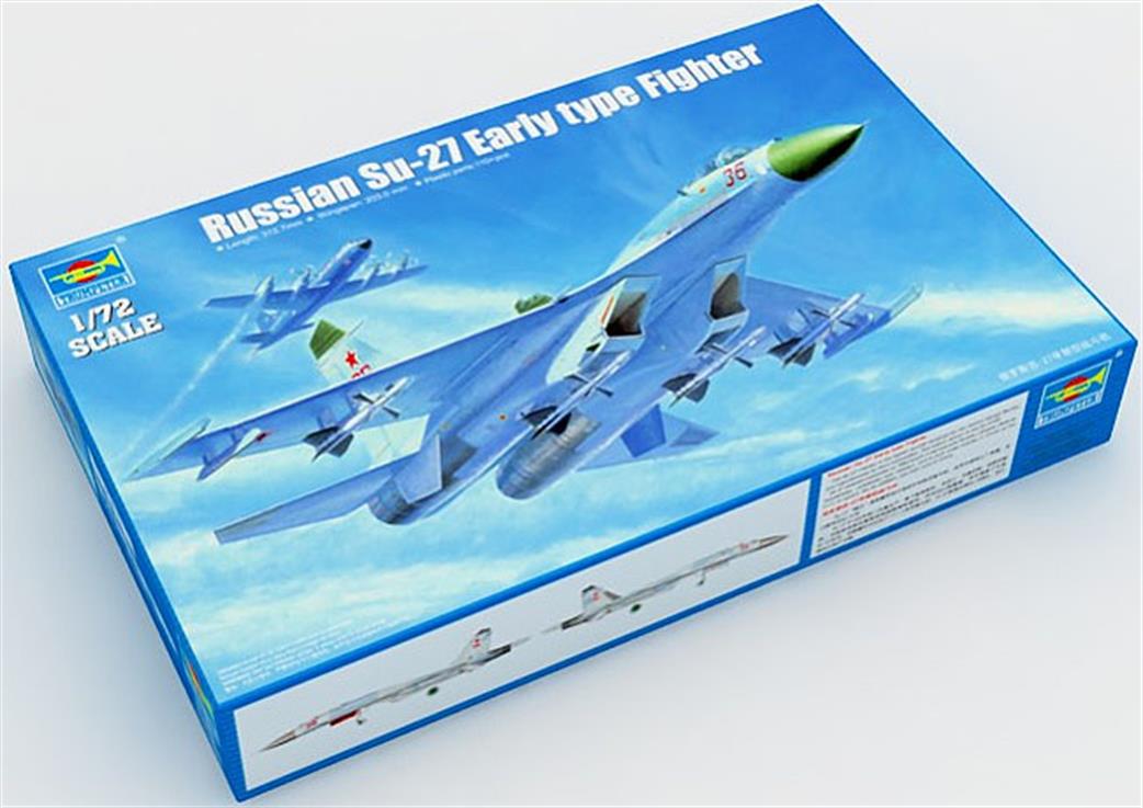 Trumpeter 1/72 01661 Su-27 Flanker Early Version Modern Soviet Fighter Plastic kit