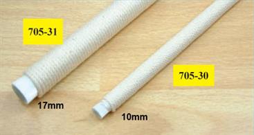 17mm diameter sting bound glass fibre brush. Length 180mm.These large glass fibre brushes are ideal for working on large areas, preparing for soldering and cleaning up contamination or corrosion.