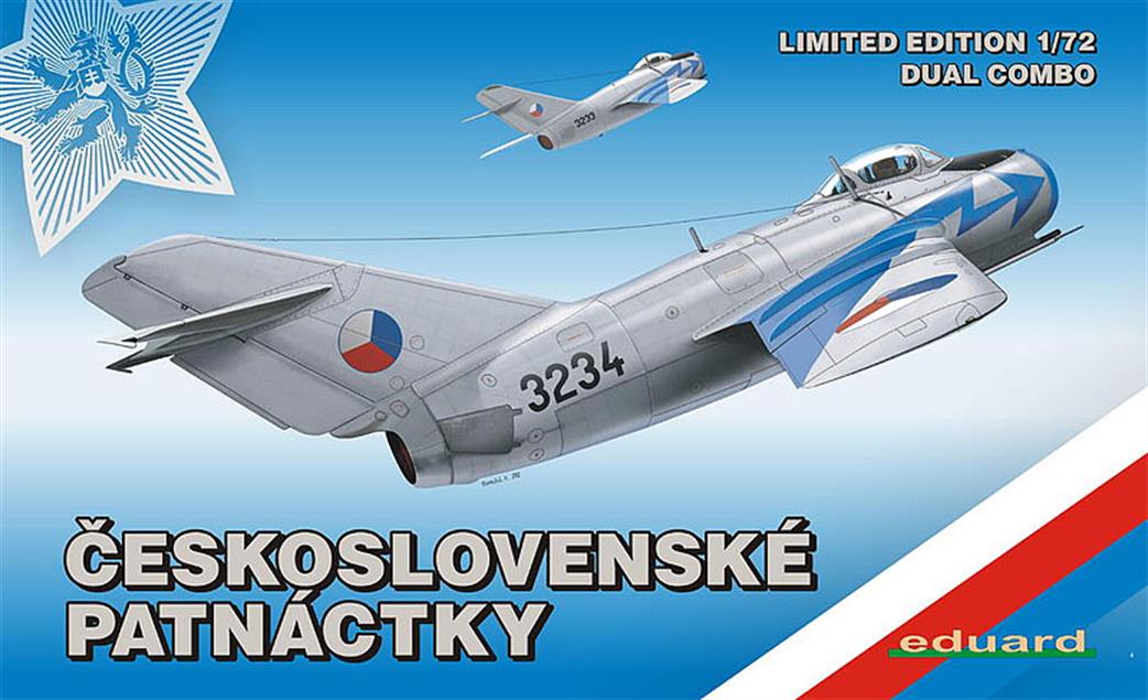 Eduard 1/72 2113 Mig 15 Russian Jet Fighter Dual Combo Ltd Ed