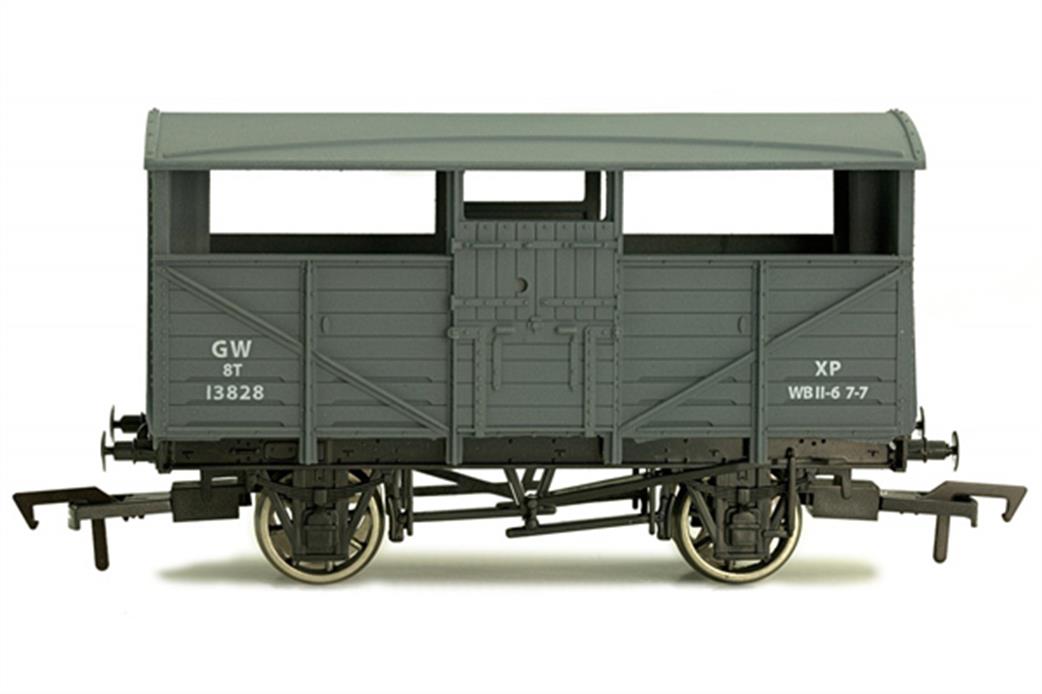 Dapol OO 4F-020-041 GWR Cattle Wagon 13825 Goods Grey Livery