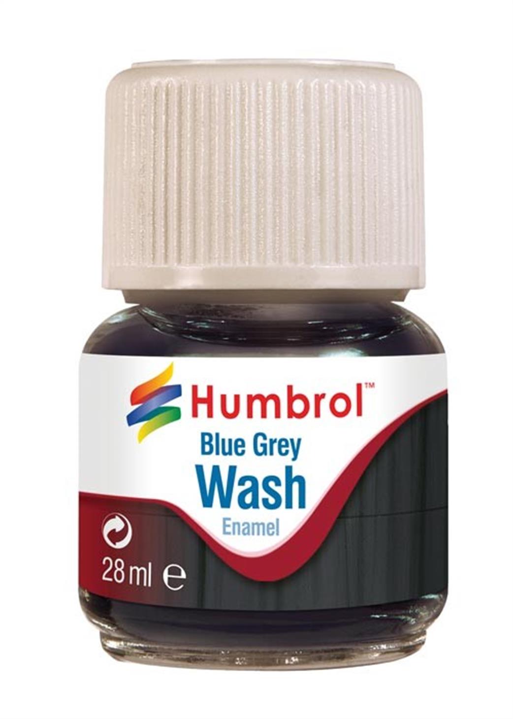 Humbrol  AV0206 Blue Grey Enamel Wash 28ml Bottle