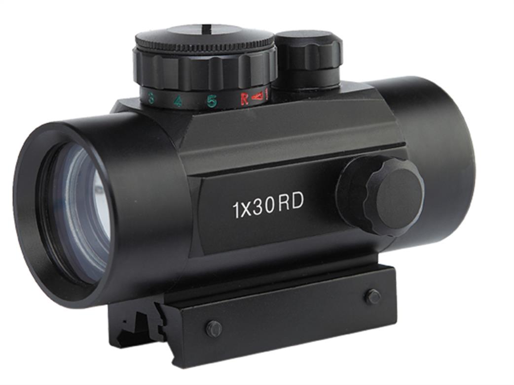 Milbro  MILHD30NAG HD30N Red Dot Sight with Rifle Rail 9 -11 mm Mounts