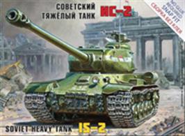 Zvezda 5011 1/72 Scale Soviet Heavy tank IS-2Snap Fit Kit No Glue Required