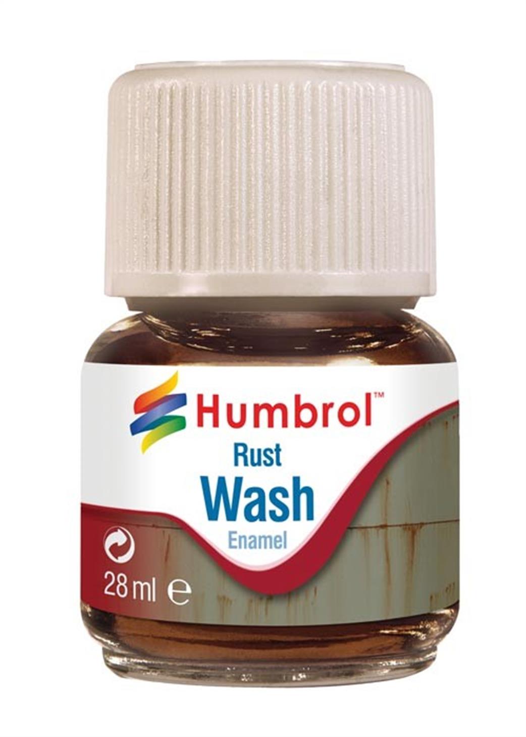 Humbrol  AV0210 Rust Enamel Wash 28ml Bottle