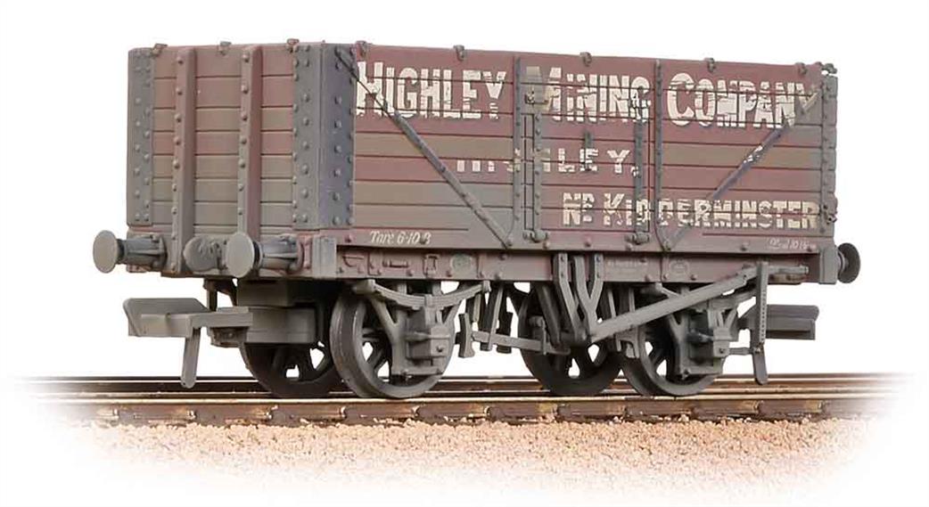 Bachmann OO 37-093 Highley Mining Company 7 Plank End Door Open Wagon Weathered