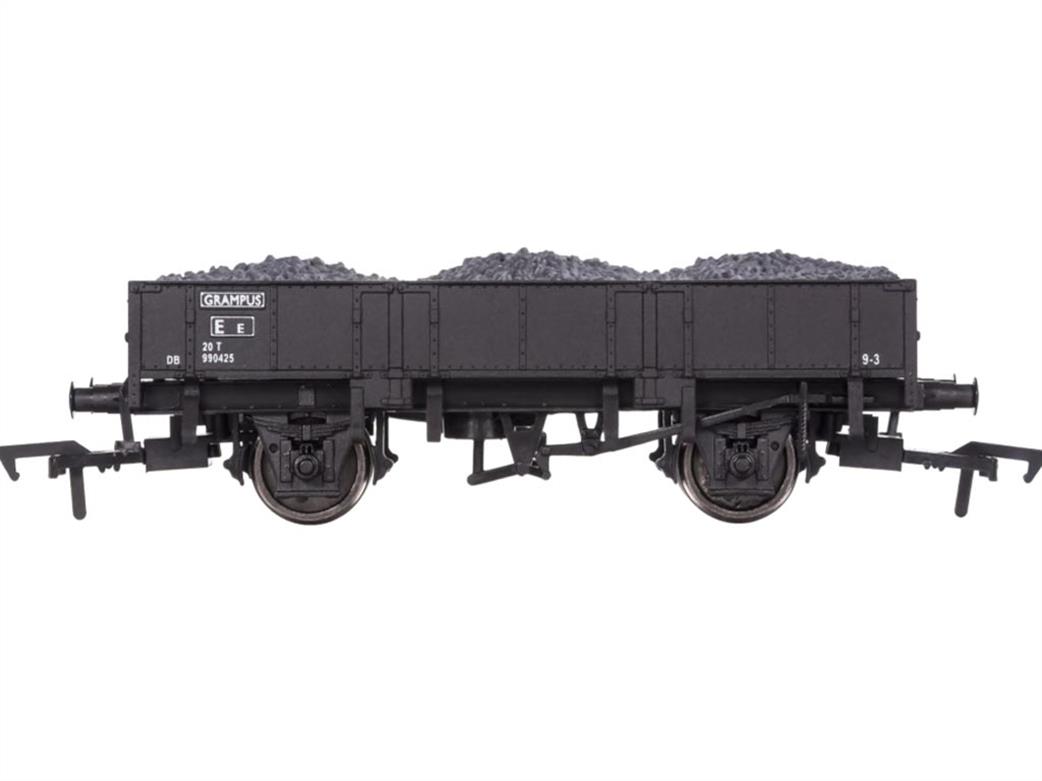 Dapol OO 4F-060-024 BR Grampus Engineers Ballast Wagon Black DB990425 weathered