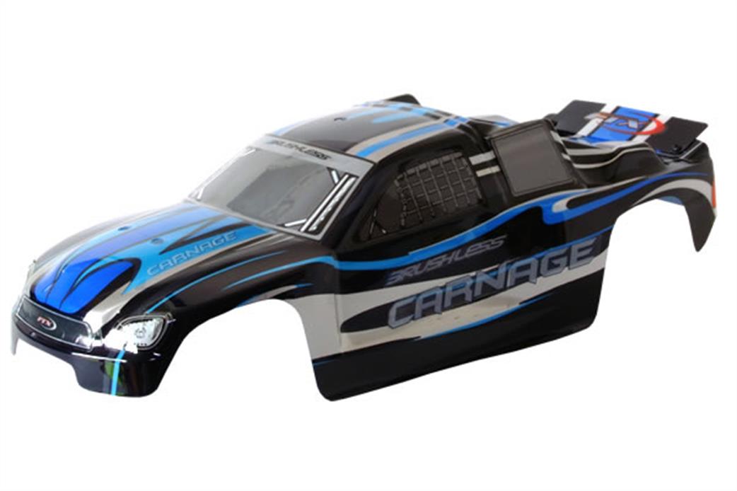 FTX 1/10 FTX6342 Carnage Truck Bodyshell Printed Blue Black