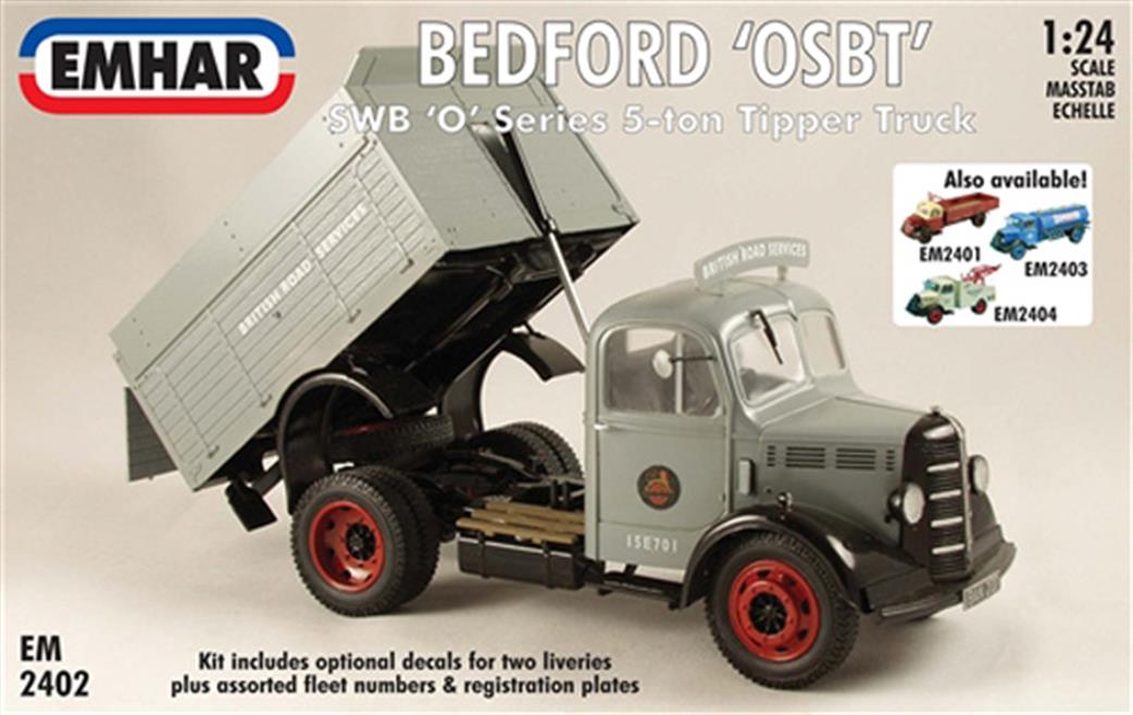 Emhar 2402 Bedford OSBT Type Short Wheelbase Truck Kit 1/24