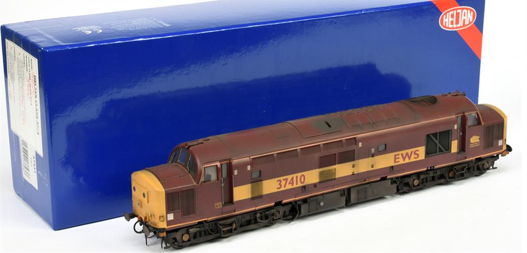 Heljan O Gauge SH3743 BR Class 37/4 37410 EWS Livery Locomotive Model