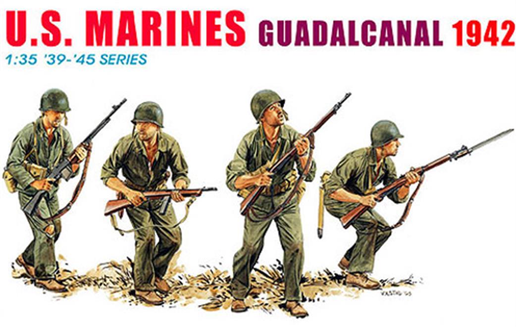 Dragon Models 1/35 6379 US Marines Guadalcanal 1942 Figure Set