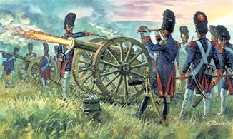Italeri 1/72 French Imperial Guard Artillery Napoleonic Wars 6135Box contains 16 unpainted figures ,Paints are required to complete the figures (not included)