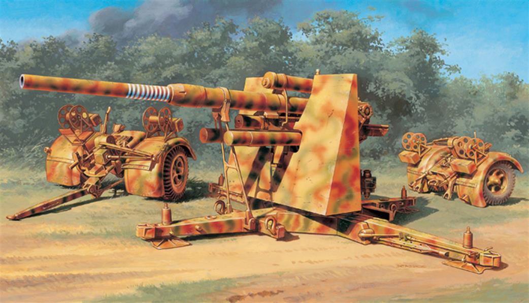 Italeri 1/48 6602 German 8.8 cm Flak 37 Anti Aircraft Gun Kit