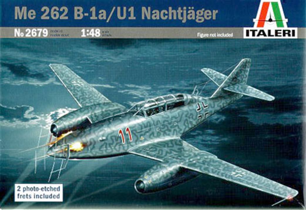 Italeri 2679 German WW2 ME262 Nacht Jager Night Fighter Kit 1/48