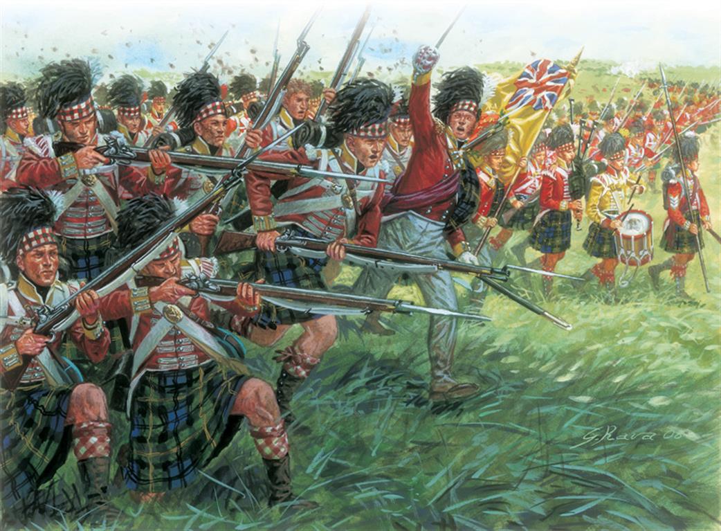 Italeri 6136 Scots Infantry Napoleonic Wars Plastic Figures 1/72