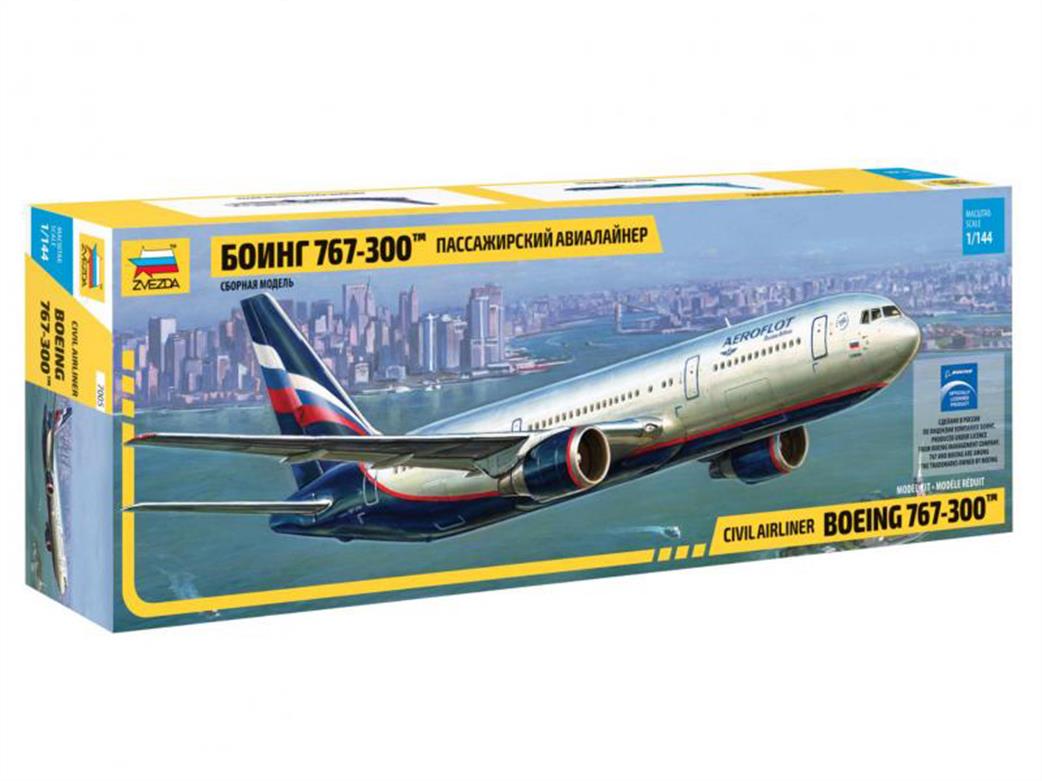 Zvezda 1/144 7005 Boeing 767 Airliner Kit
