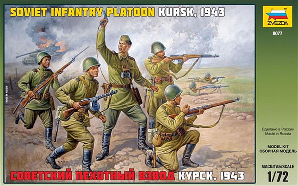 Zvezda 1/72 8077 Soviet WW2 Infantry