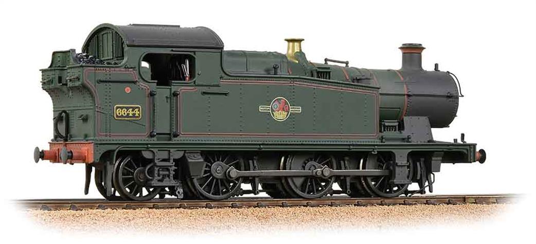 Bachmann OO 32-083A BR 6644 ex-GWR Class 56xx 0-6-2 Tank Green Late Crest Weathered