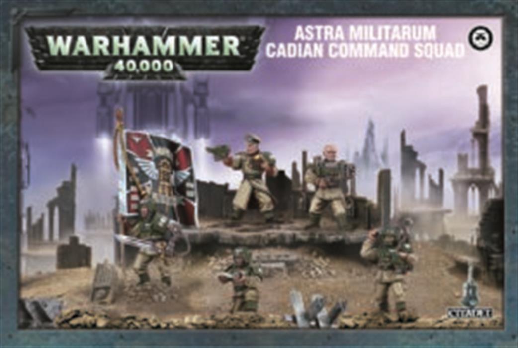 Games Workshop 28mm 47-09O Astra Militarum Cadian Command Squad