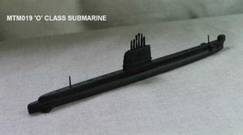 Waterline model kit of the Royal Navy's diesel electric submarine, the Oberon Class Submarine. This . The kit contains a metal hull and conning tower (sail).  Assembly guide and picture also included, although glue and paint will be needed. 12.5cm Long