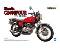 Aoshima 00764 1/12 Scale Honda CB400 Four 1974 Motorcycle