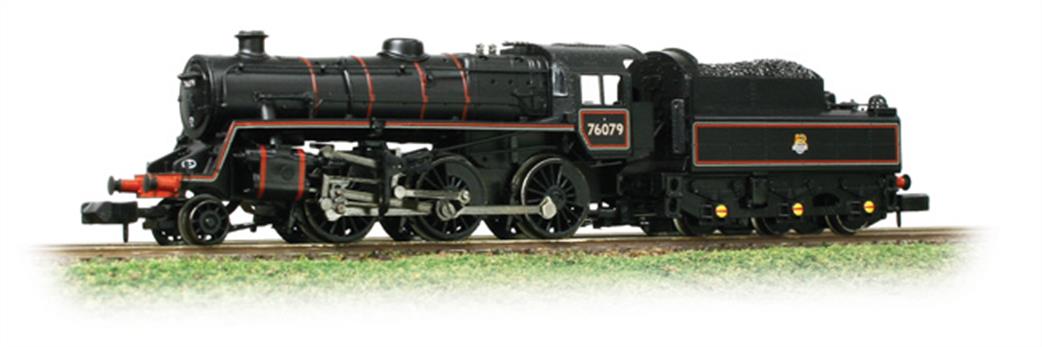 Graham Farish N 372-653 BR 76079 Standard Class 4MT 2-6-0 Lined Black Early Emblem