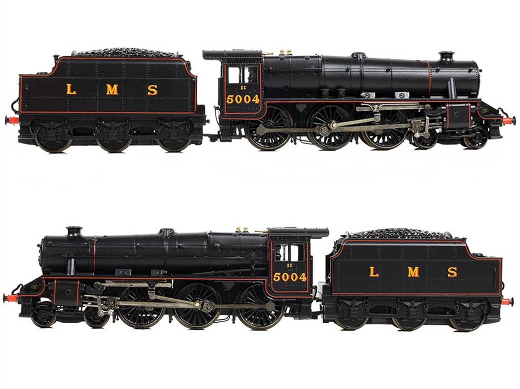 Graham Farish N 372-135B LMS 5004 Stanier Class 5MT Black 5 Rivetted Tender LMS Lined Black