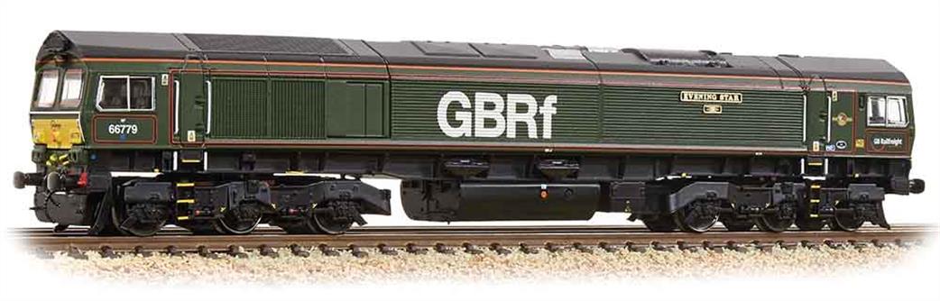 Graham Farish N 371-398 GBRf 66779 Evening Star Class 66 Diesel Lined Green GBRf & BR Late Crest