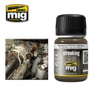 MIG Productions - 1200 Enamel Streaking Effect - Grime for InteriorsEnamel Streaking Effect 35ml JarIdeal for creating dirt streaks on light coloured surfaces