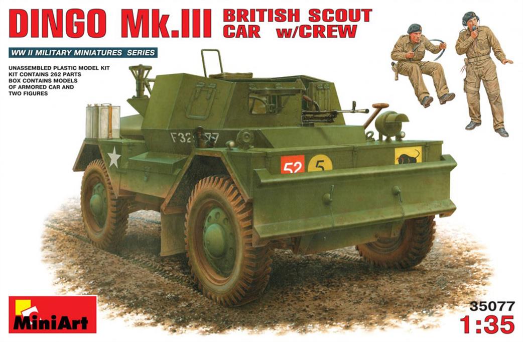 MiniArt 1/35 35077 Daimler Dingo Mk.111 With Crew Armoured Car Kit WW2
