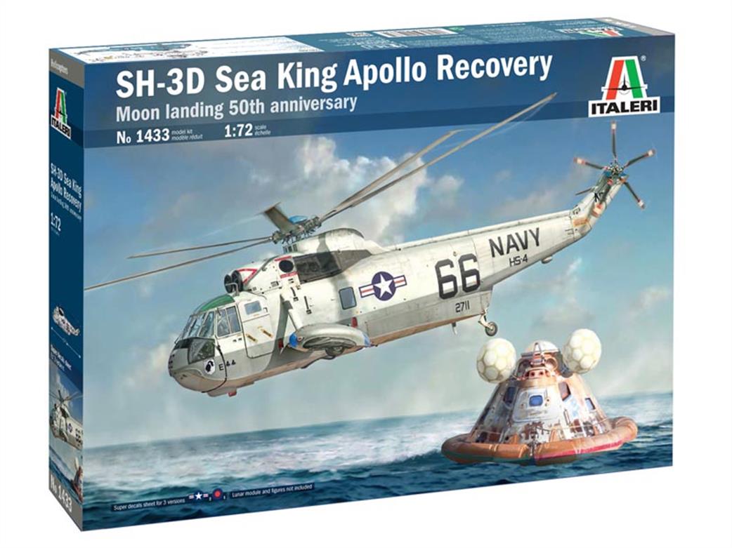 Italeri 1/72 1433 SH-3D Sea King Helicopter Kit