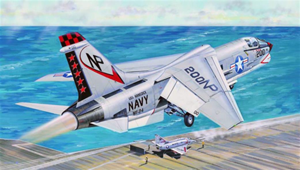 Trumpeter 1/32 02273 Vought F-8FJ Crusader French Navy Fighter Bomber Plastic Kit
