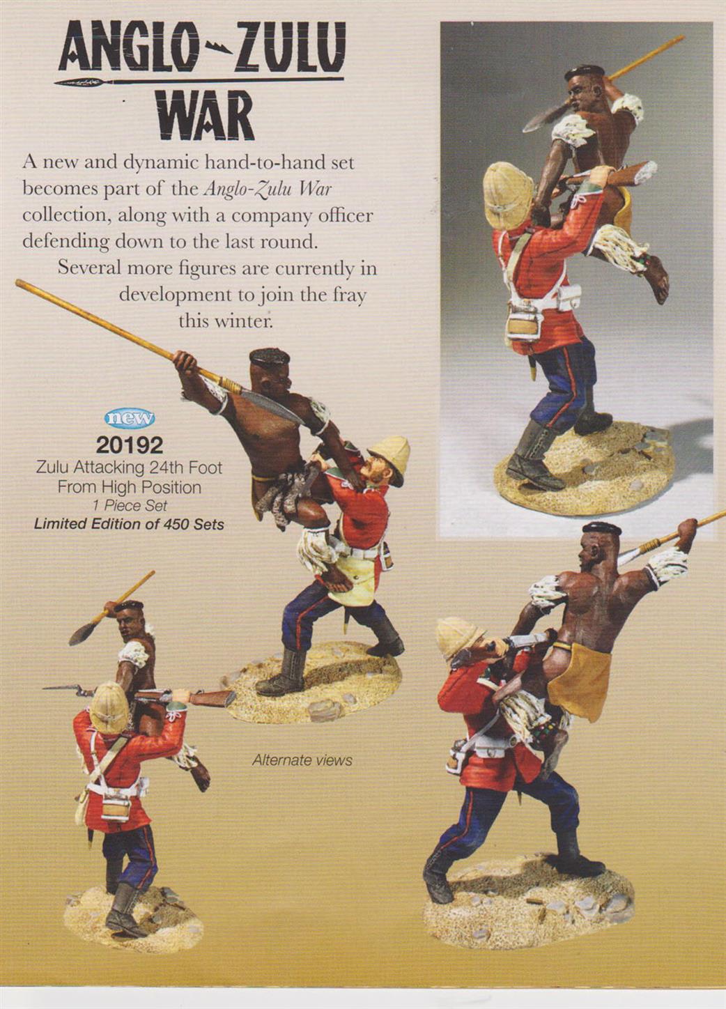 WBritain 1/30 20192 Zulu Attacking 24th Foot from High Position Ltd Set
