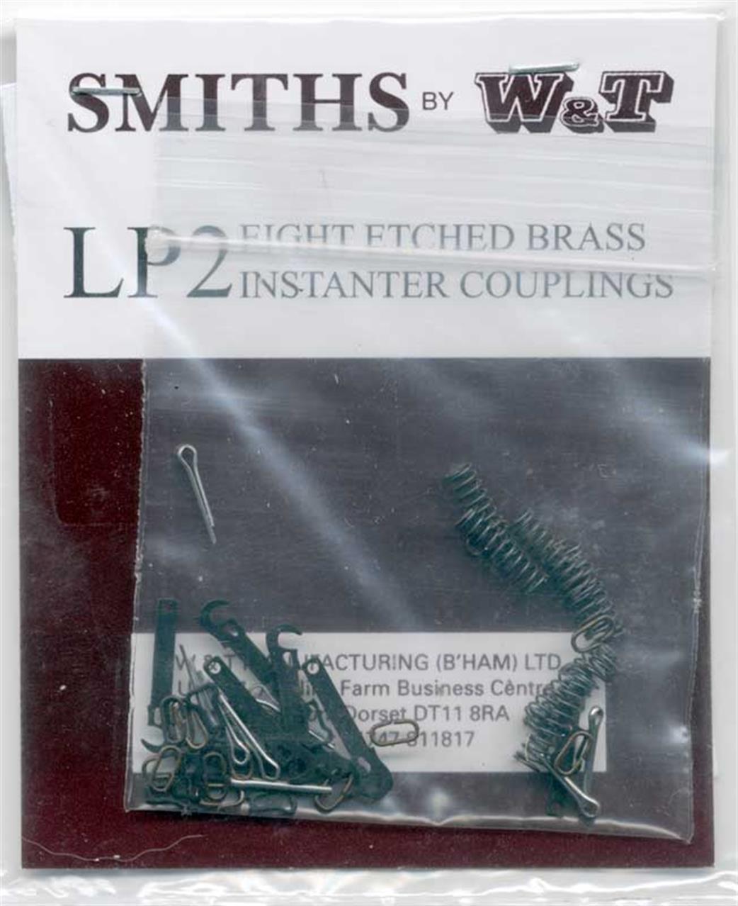 Smiths by W&T OO LP2 Instanter 3-Link Couplings 4 Pairs Kit