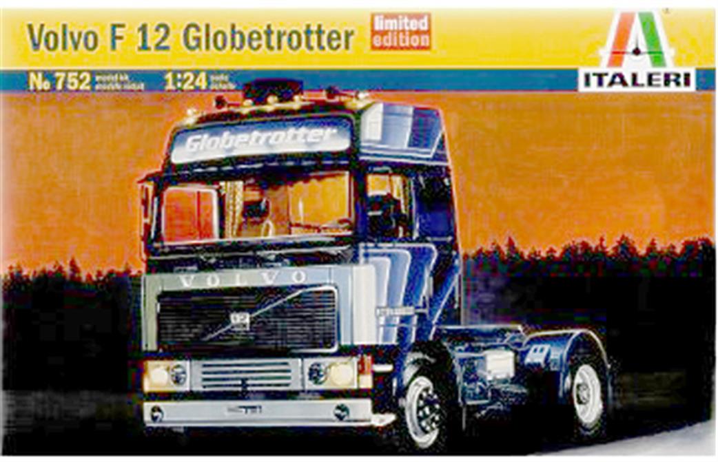 Italeri 1/24 752 Volvo F12 Globetrotter Truck Kit