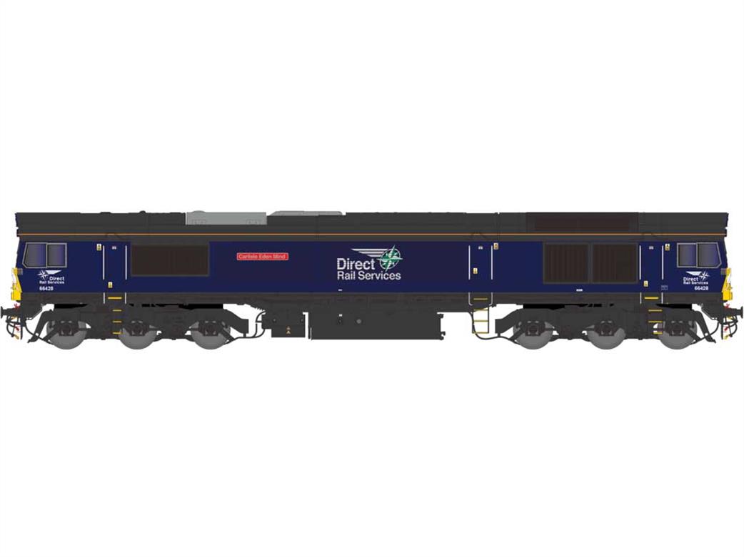 Dapol 2D-066-008S DRS 66428 Carlisle Eden Mind Class 66 Diesel Locomotive DCC sound N