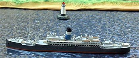 Originally built in 1923 for Lamport &amp; Holt, Voltaire&nbsp;modelled&nbsp;in 2009 in 1939 onwards form. Voltaire met her end on 4th April 1941 in an encounter with the German raider Thor between Trinidad and Freetown,&nbsp;being out ranged and outgunned. 75 lives were lost. The size of the merchant cruisers worked against them, as with little armour, it made them easy targets.