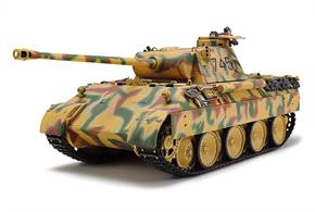 Tamiya German WW2 Panther Ausf.D Tank kit 35345Length 254mm Width 101mmGlue and Paints are required