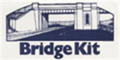 Printed card kit which can be used to build a range of bridges including double track arch and single or double track girder or brick and girder bridges. These are based on the bridges built by the Great Central Railway and the GCR central platform access arch is also provided as an option.