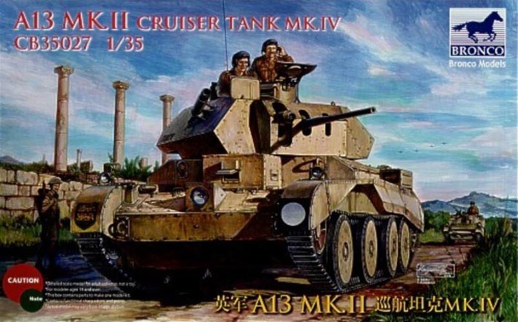 Bronco Models 1/35 CB-35027 British WW2 A13 MkII Cruiser MkIV Tank Kit