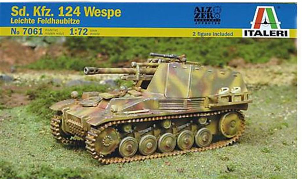 Italeri 1/72 7061 German sd. kfz 124 Wespe kit