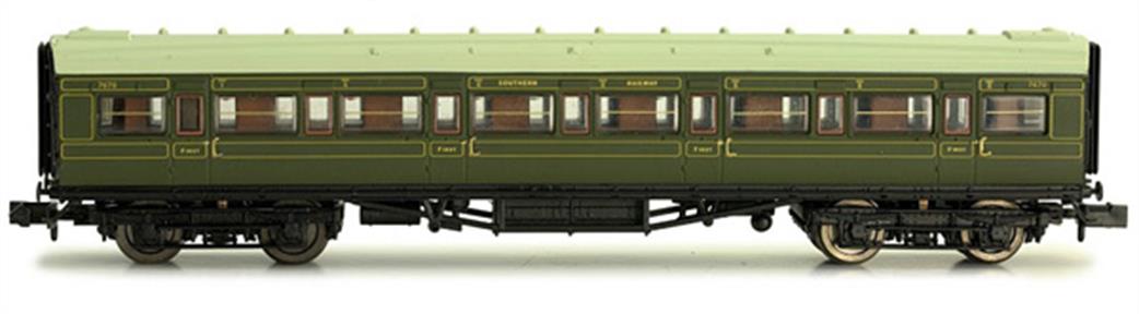 Dapol 2P-012-004 Maunsell Coach SR 1st Class Lined Green 7670 N