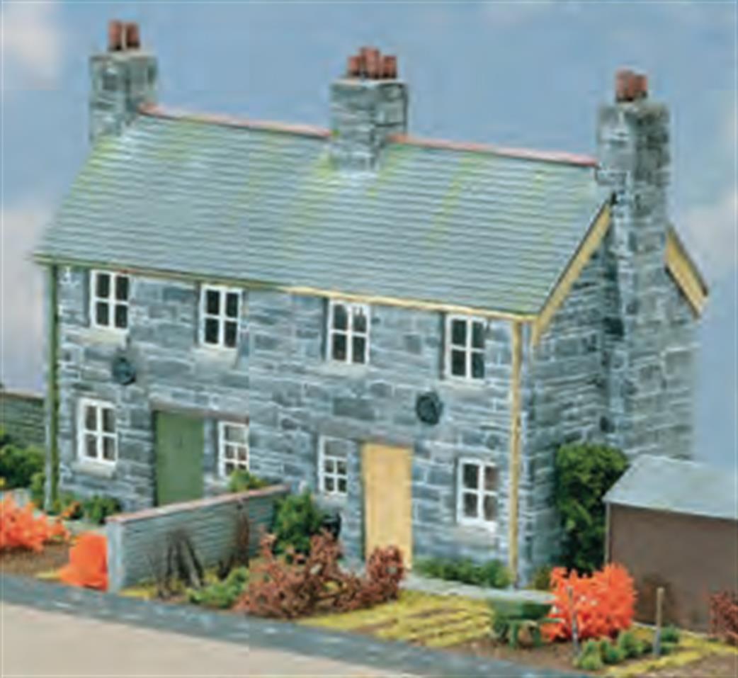 Wills Kits OO SS112 Stone Semi-Detached Terraced Houses Plastic Craftsman Kit