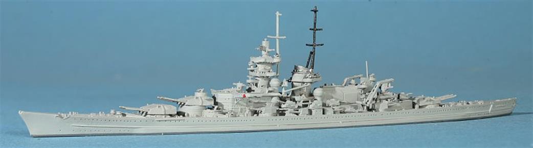 Navis Neptun 1/1250 1004A Gneisenau German Battlecruiser in 1942 model ship
