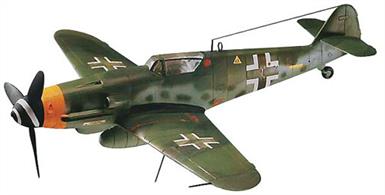 Revell/Monogram 1/48 Bf-109G German WW2 Fighter Plastic Kit 85-5253Model details: movable propeller, plus long range fuel tank, detailed cockpit and optional position landing gear, authentic markings for Bf 109G-10,white11./JG 52 or yellow 10./ JG 51, Bulltoffa, Sweden 1945.Glue and paints are required