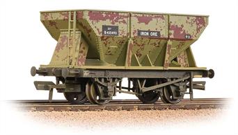 A new version of the 24-ton iron ore hopper wagon. These high capacity wagons were introduced by BR to improve the loading of iron ore trains, allowing higher capacity trains to be utilised, or fewer wagons used to carry the load required.