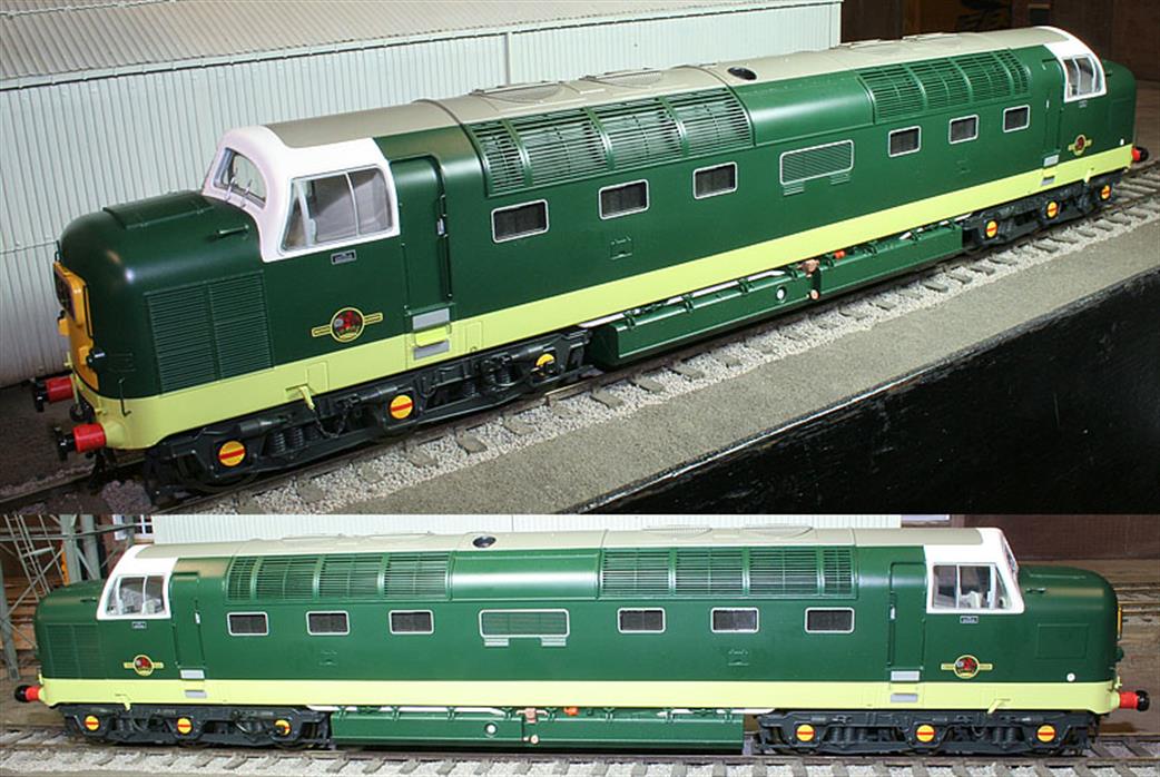 Heljan O 5503 BR Class 55 Deltic Locomotive BR Green Small Yellow Panels